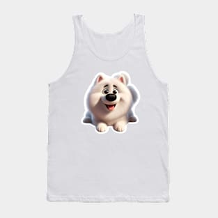 Cute fluffy Samoyed dog Tank Top